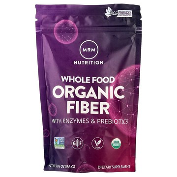 MRM Nutrition, 全食，含酶和益生元的有機纖維，9.3 盎司（256 克）