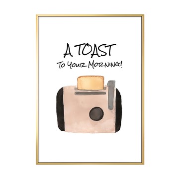 A Toast to Your Morning  40 x 30cm  金框