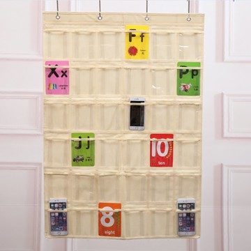 手機袋 新款加厚班級教室學校手機掛袋收納袋  幼稚園卡袋幼稚園口罩袋『XY26337』