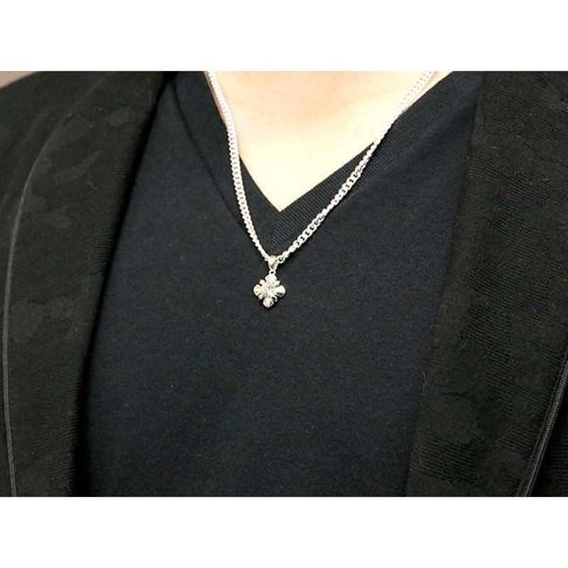 メンズネックレス トップ ダイヤモンド 1.0ct 喜平 キヘイ クロス