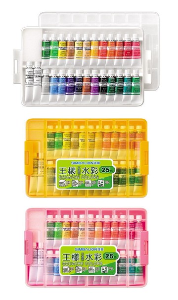 雄獅 GCP-25 王樣 不透明水彩 (塑盒) (25色)【APP滿額下單10%點數(單一帳號最高5000點)】1/31止