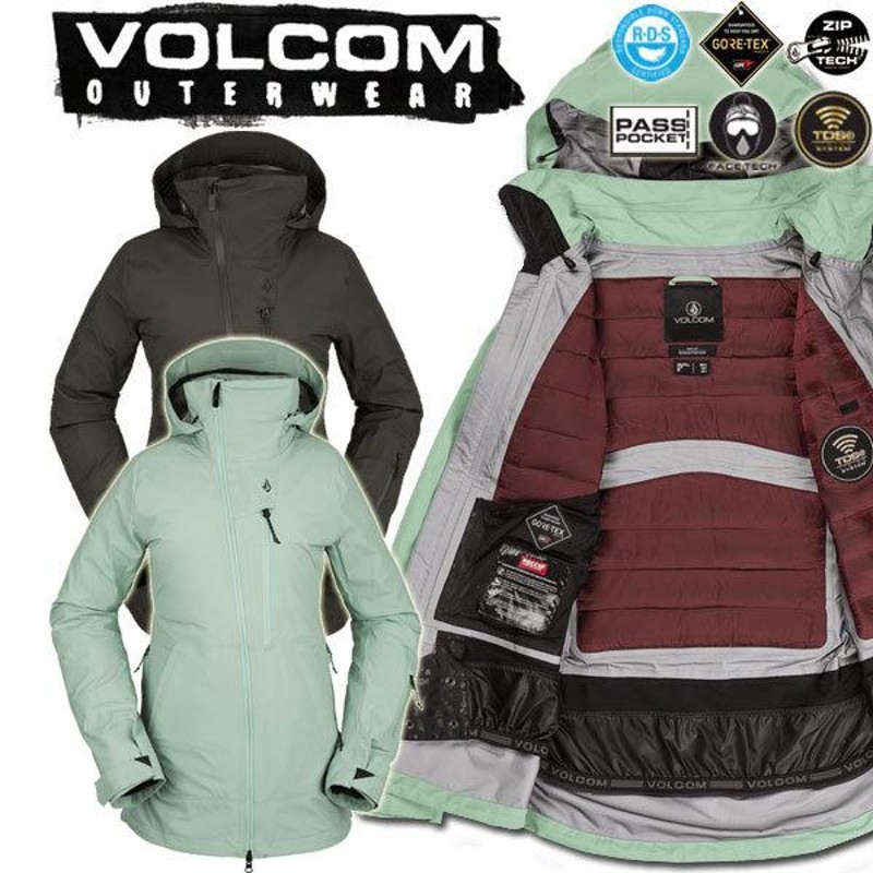 21-22 VOLCOM/ボルコム NYA TDS INF GORE-TEX jacket レディース 防水 