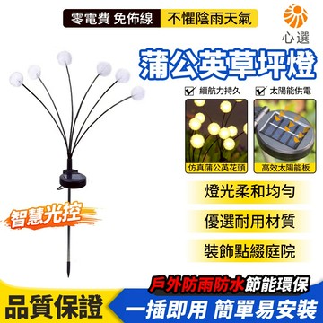 【HeartPick心選】蒲公英草坪燈 太陽能燈 太陽能草坪燈 草坪插燈 草坪燈 太陽能戶外燈 防水燈 庭院燈 地插燈