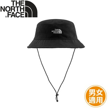 【The North Face 美國  漁夫帽《黑》】7WHN/登山/運動帽/防曬/露營/男女