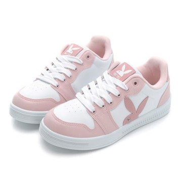 【PLAYBOY】星光閃爍質感經典兔兔小白鞋-PY0609粉