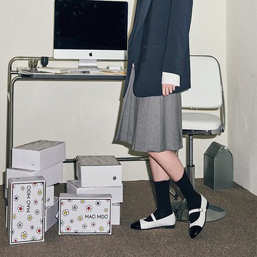 PRE-ORDER 韓國人手製 MACMOC Inggi 平底鞋 WHITE