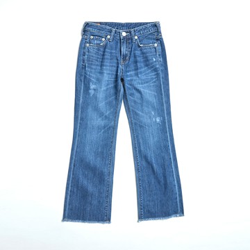 EDWIN｜女裝｜微刷破造型丹寧靴型褲