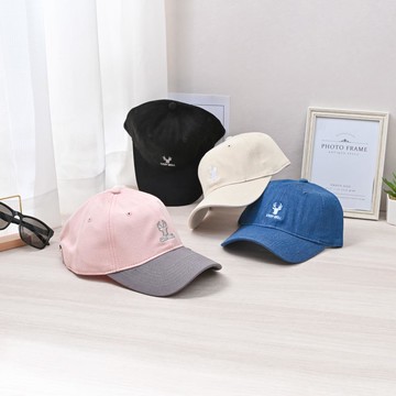 CB磨毛刺繡防曬棒球帽-多色任選