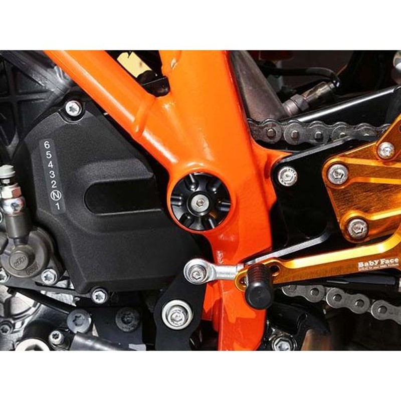 バイク BABYFACE ベビーフェイス フレームキャップ シルバー KTM 1290