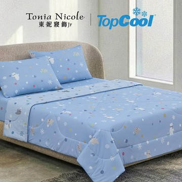 【東妮寢飾】 TOPCOOL 瞬間涼感印花雙人涼被二入組