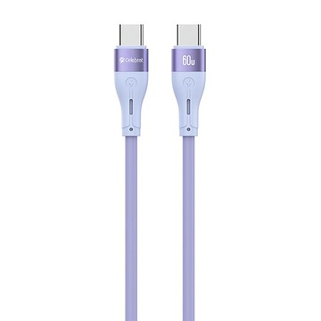 Celebrat USB-C 充電傳輸線 PD20W 3A 60W 大功率 TPE材質  1.2m  紫色  1條