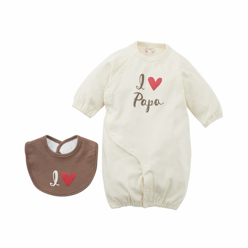 アイラブパパママ ツーウェイオール スタイ２点セット 男の子 女の子 子供服 ベビー服 ベビー服 Babywear 通販 Lineポイント最大get Lineショッピング