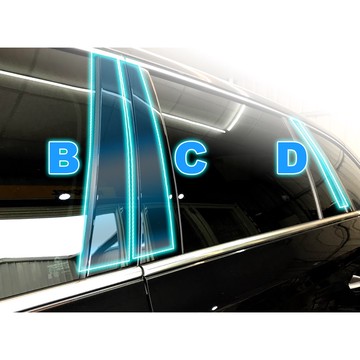 小馬汽車工坊_2022～2025_SKODA_Octavia 阿塔 BC柱飾板carbon保護貼combi/sedan