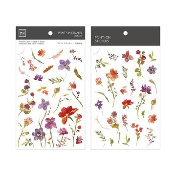 【Print-On Stickers 轉印貼紙】no.158- 陽澄花景 | 花草系列