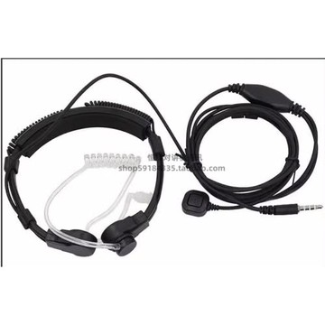 喉震喉麥耳機手機伸縮喉控導管防輻射導管耳機3.5mm手指PTT騎行