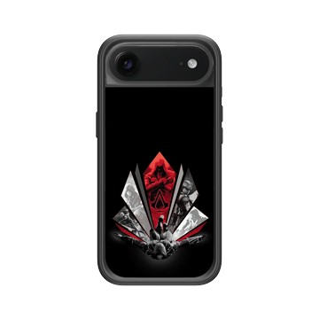 iPhone Air Mod NX -邊框背蓋組合 (相機按鈕) 黑 - Assassin's Creed - Legacy Red