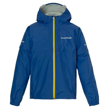 ├登山樂┤日本 Mont-Bell Grow Fit Klepper JKT KS 兒童雨衣 藍 # 1128796BL