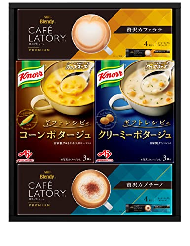 AGF 味の素ギフト クノールスープコーヒーギフト 4個  