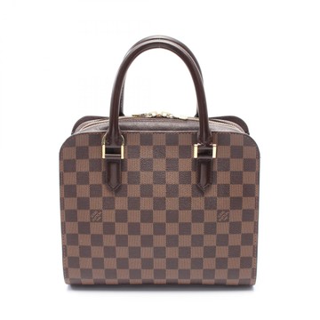 LOUIS VUITTON LV 路易威登 棕色 棋盤格帆布 Triana 手提包 N51155 【二手名牌BRAND OFF】
