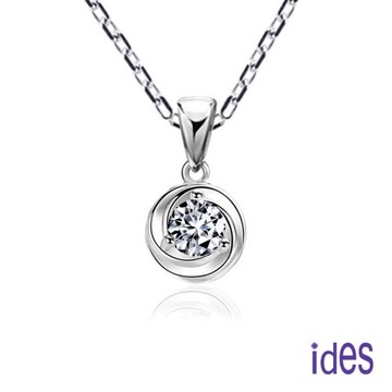 ides愛蒂思 GIA證30分F/VS2八心八箭頂級車工3EX鑽石項鍊/14K(IDP0194)