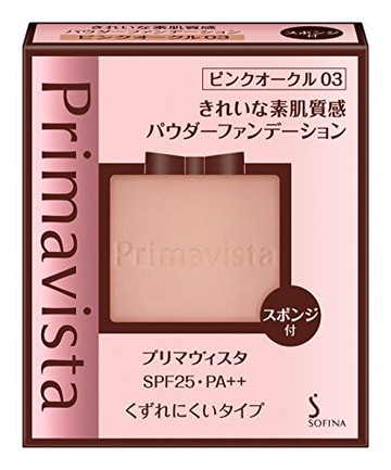 Prima Vista clean skin texture powder foundation pink ocher 03 SPF25 PA ++ 9g