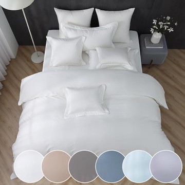 鴻宇 500織 SUPIMA匹馬棉 素色 雙人加大四件式兩用被套床包組-多款任選