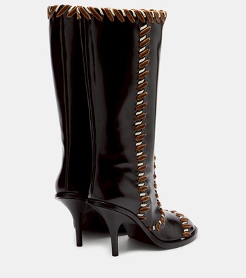 Dries Van Noten 90 embellished leather boots