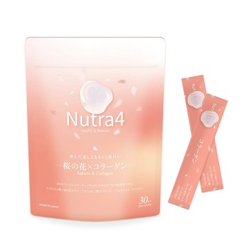 【Nutra4 櫻玻煥妍】櫻花膠原蛋白粉 30入