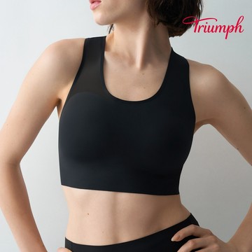 Athleisure 城市律動系列 輕透無鋼圈背心 經典黑