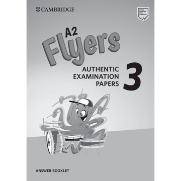 YLE劍橋兒童英檢官方全真考題（A2 Flyers）3 答案本 9781108465205⭐自學者建議將考題本、CD、答案本各自加入購物車，方能獲得完整教材⭐