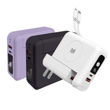 YOGEMDI  可拆線+充電頭 PD+QC 22.5W 15W無線充行動電源 10000mAh MCK-SPB001