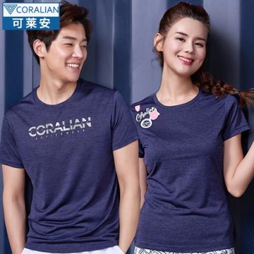 可萊安羽毛球服女套裝韓國透氣速干短袖男情侶夏季網球服運動上衣