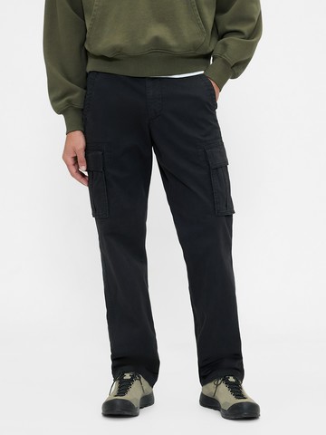 男裝 卡其工裝褲-黑色