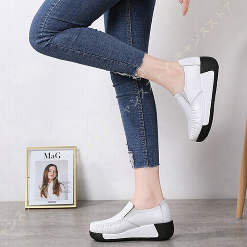 レディース スニーカー おしゃれ かわいい スリッポン ウエッジ 厚底 おしゃれ ローカット 疲れない ランニング シューズ 防滑 ラウンドトゥ 靴 歩きやすい 通販 Lineポイント最大0 5 Get Lineショッピング