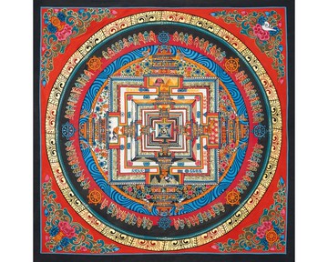 传统时轮金刚护佑唐卡——守护内在安宁