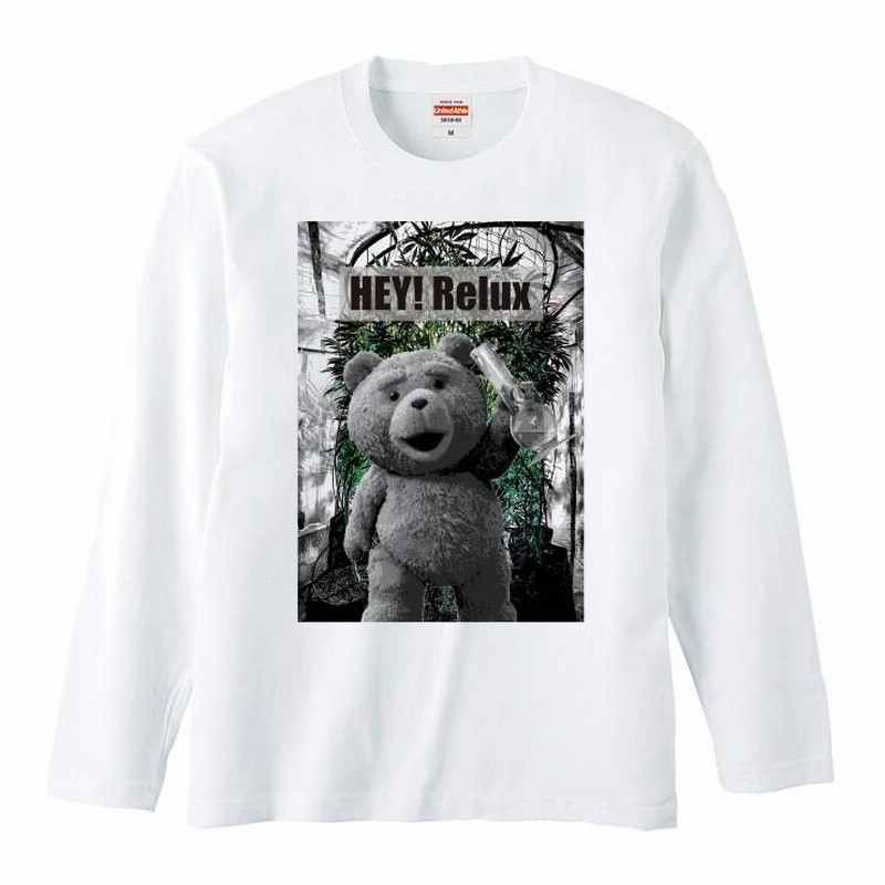 Tシャツ レディース ロンT 長袖 カットソー NO BRAND Funny Teddy