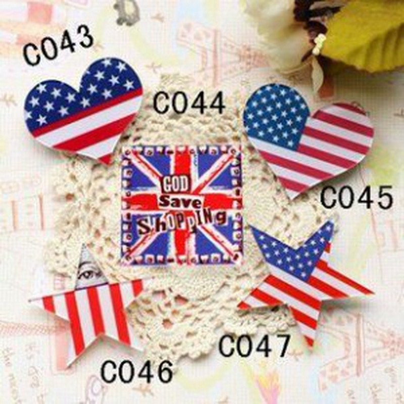 ブローチ アクリルバッジ アメリカ イギリス 国旗 ハート 星 5種類セット 通販 Lineポイント最大1 0 Get Lineショッピング