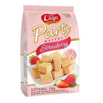 義大利Lago草莓威化夾心酥
