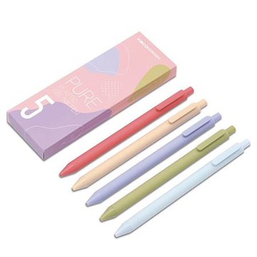 KACOGREEN PURE書源中性筆/莫蘭迪||/0.5mm/5色入/盒
