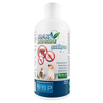 NBP LABORATOIRE 全天然防蚤洗毛精 Max Biocide Shampoo Geraniol 犬貓適用  200ml  1瓶