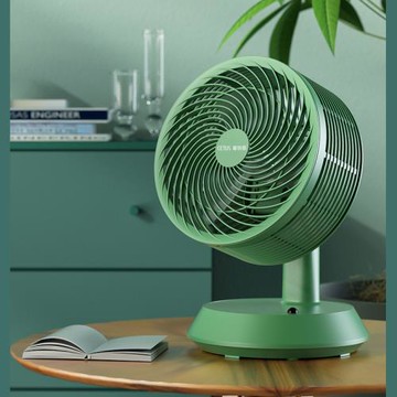 賽特斯電風扇臺式家用學生宿舍渦輪對流遙控低音臺扇小空氣循環扇