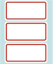 自黏性標籤LD-1013(紅) LD-1014(藍) 34*73mm/45張