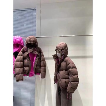 可脫卸帽新國標90白鴨絨羽絨服女中長款加厚2024新款寬松面包服潮