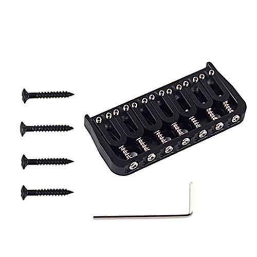 ARTIBETTER Guitar Bridge Set Bass Bridge String Lock String Guitar Saddle Bridge Top Load Guitar Tailpiece for Guitar Musical Instrument Bass