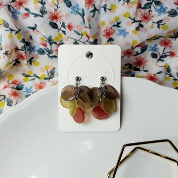 黑松沙士 童趣 手繪熱縮片 耳環