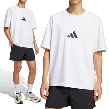 Adidas M Z.N.E. TEE LO 男款 白色 亞規 寬鬆 圓領 運動 休閒 短袖 JC5482