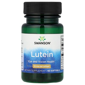 Swanson Vitamins, 葉黃素，10 毫克，60 粒軟凝膠
