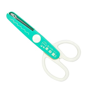 【日本CANARY】美術安全剪刀-葉片綠