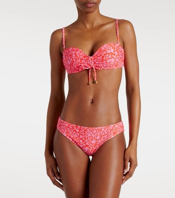 Heidi Klein Limpopo floral ruched bikini top