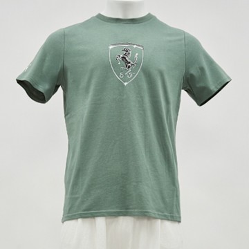 Puma 法拉利車迷系列 男款 綠色 歐規 Tonal大盾 運動 休閒 短袖 63018906